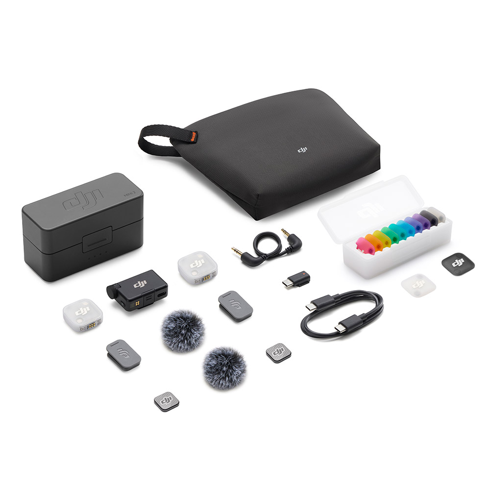 DJI 新製品 ピンマイク ワイヤレス iphone 風防 Mic Mini 2（2TX+1RX+
