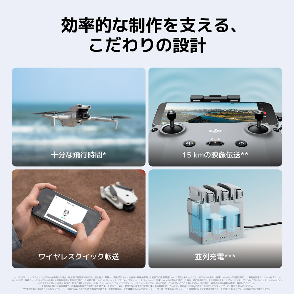 DJI 新製品 カメラドローン DJI Lito 1 Fly Moreコンボ 小型 動画 軽量