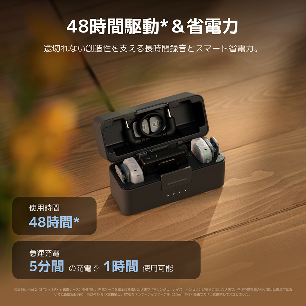 DJI 新製品 ピンマイク ワイヤレス iphone 風防 DJI Mic Mini 2（1TX+