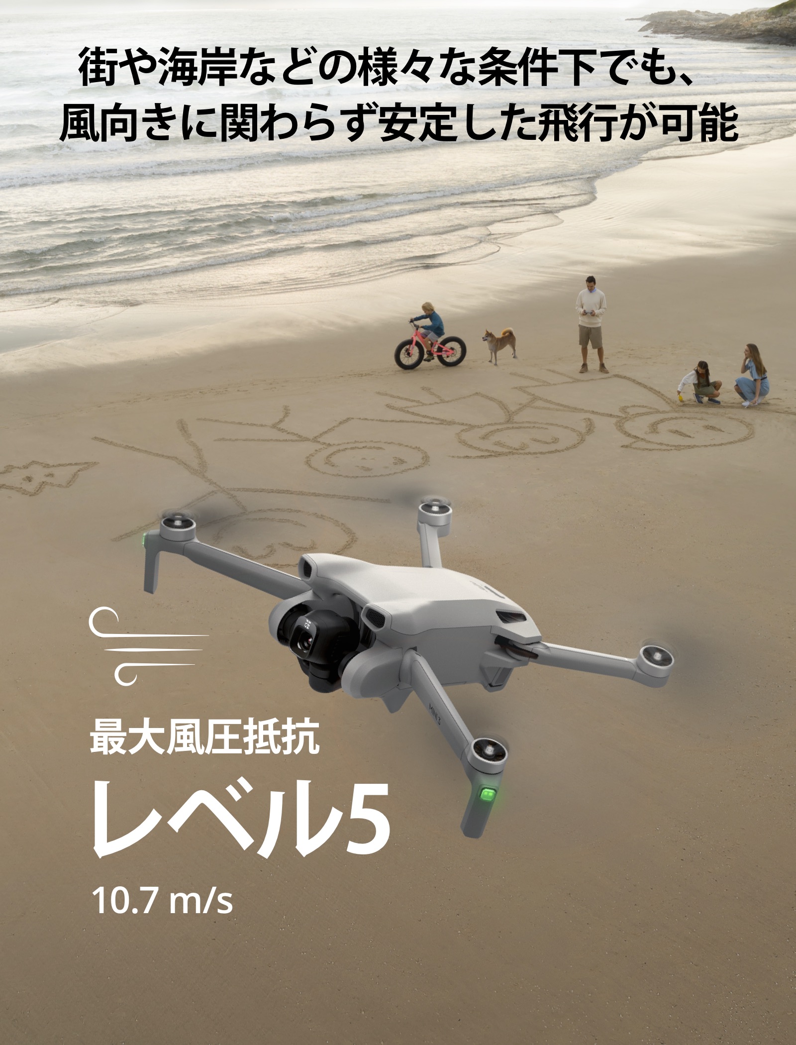 ドローン DJI Mini 3 軽量 4K HDR動画 縦向き撮影 ドローン撮影 空撮 小型ドローン 空撮 賠償責任保険 1年 無償付き | DJI | 08