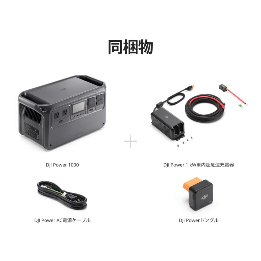 DJI Power 1000超急速車内充電コンボ (Power 1000+Power 1 kW超