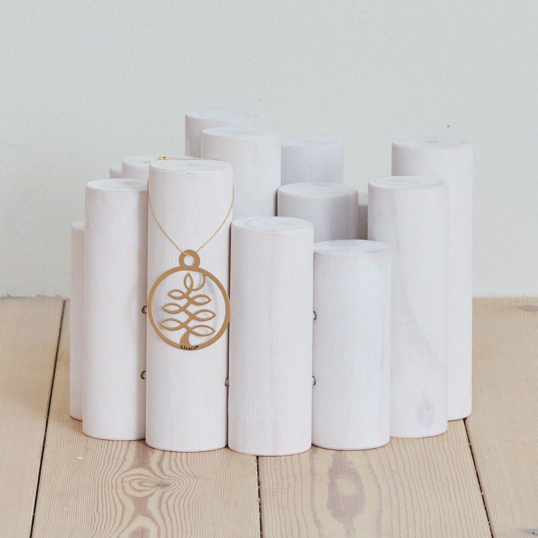 Alsace(R)公式 正規品 アルザス クリスマスツリー スタンドカバー ログフェンス ウッドフェンス 丸太 90cm 鉢カバー ツリー ベースカバー コンパクト 収納 柊