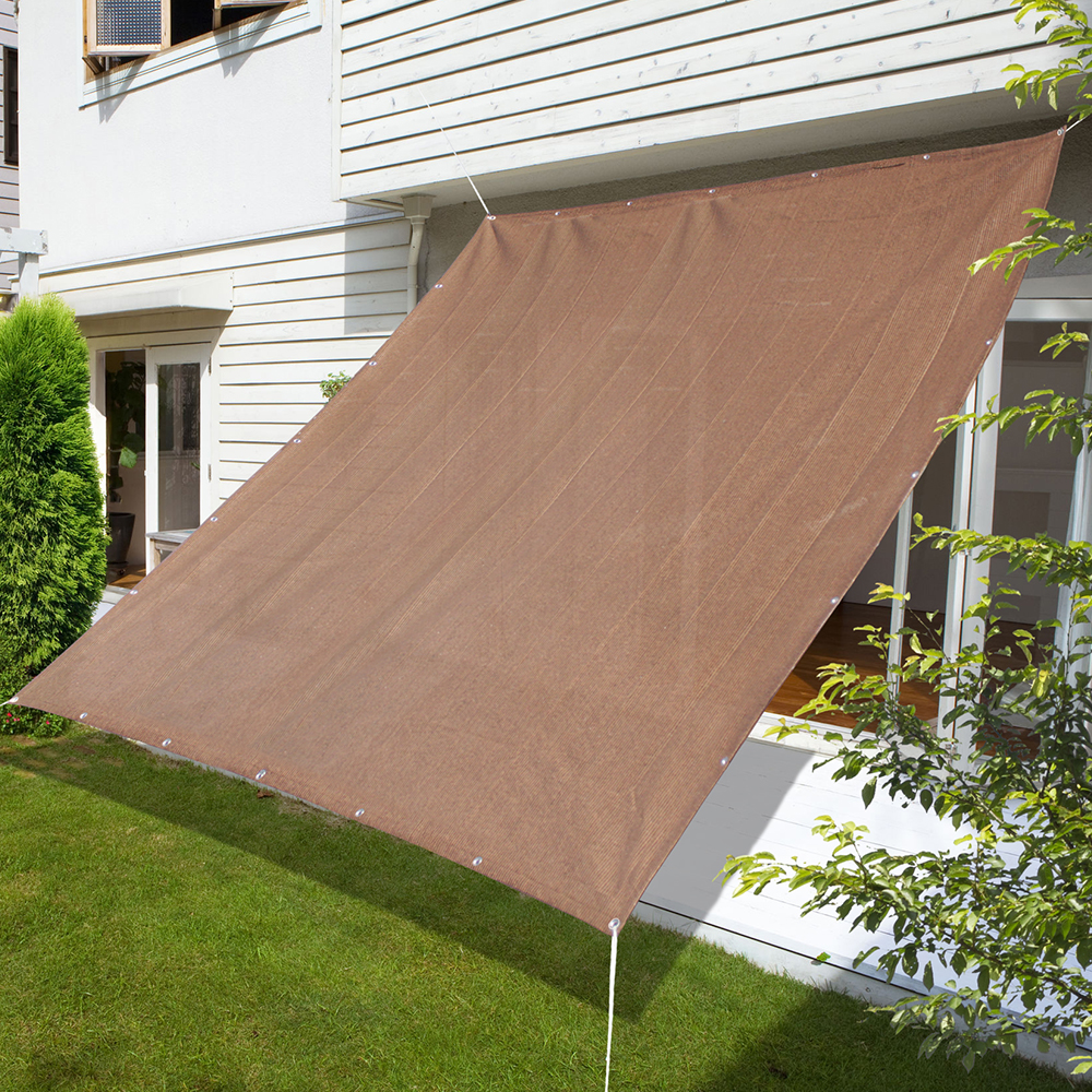 日よけシェード  サンシェード オーニング バルコニー ベランダ 【通気 ベーシック】200×300cm/300×300cm/180×180cm 3m 目隠し 紫外線 UV対策 省エネ 柊 | Candor | 07