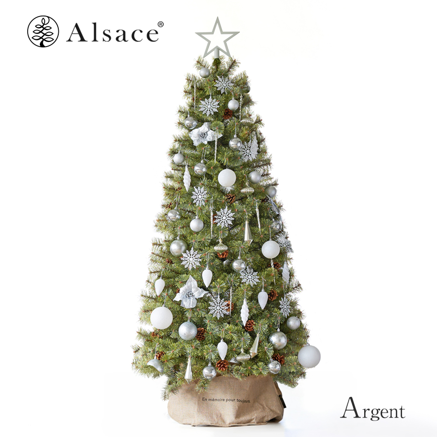 Alsace(R)公式 正規品 クリスマスツリー 120cm アルザスツリー + 62p Luxury オーナメントセット 2024ver.樅  鉢カバー付属 : 28074 : ダイコン卸 直販部 - 通販 - Yahoo!ショッピング