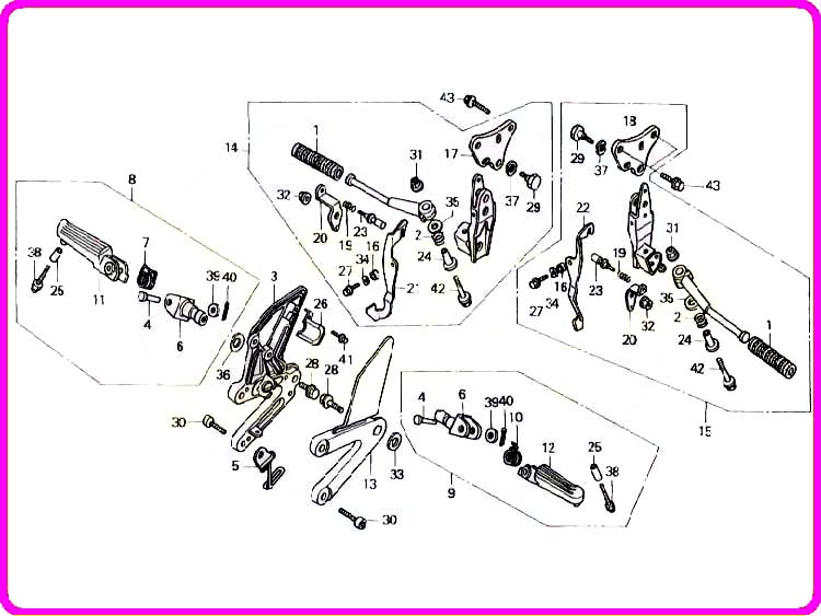 新品】 ノブ＆ビス (メーター/トリップ) NSR250R MC16 MC18 MC21 : DMR