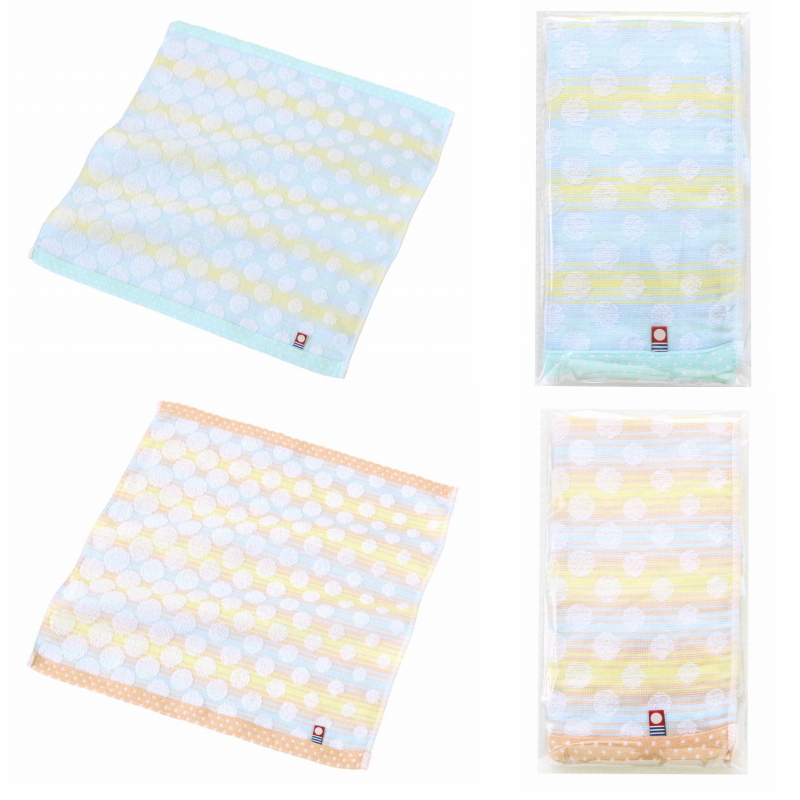 今治 ドットグラデーション ウォッシュタオル　/外出/掃除/感謝/景品/粗品/ノベルティ/販促/プチギフト/プレゼント　★150個以上で送料無料 | 今治タオル | 02