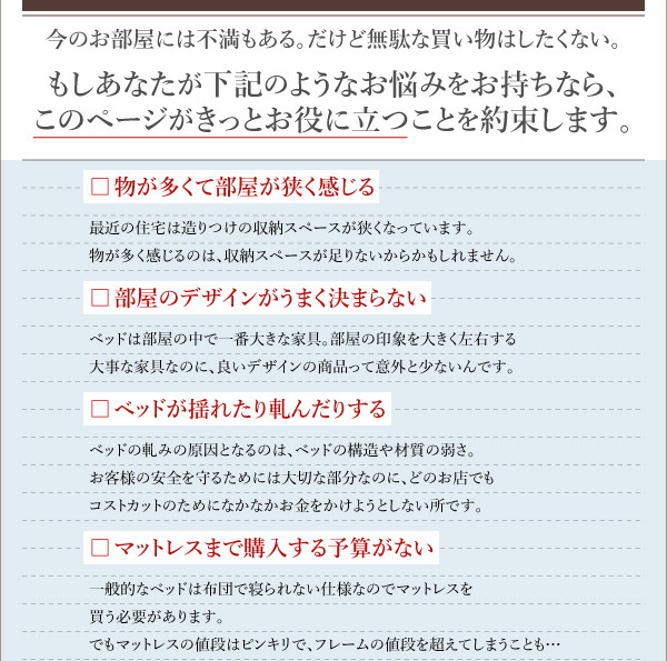 お客様組立 長く使える棚・コンセント付国産頑丈2杯収納ベッド ベッドフレームのみ シングル :a110021500026331:P T