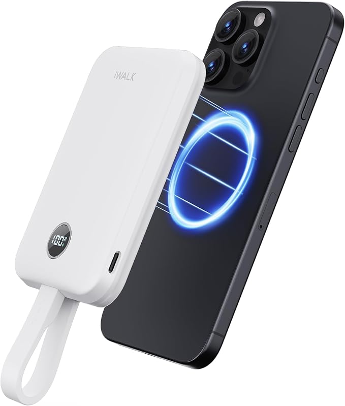 iWALK MagSafe対応 モバイルバッテリー マグセーフ充電器 Qi2認証 15W