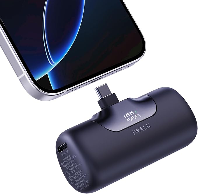 iWALK モバイルバッテリー 5500mAh 22.5W 急速充電 直挿し コネクター