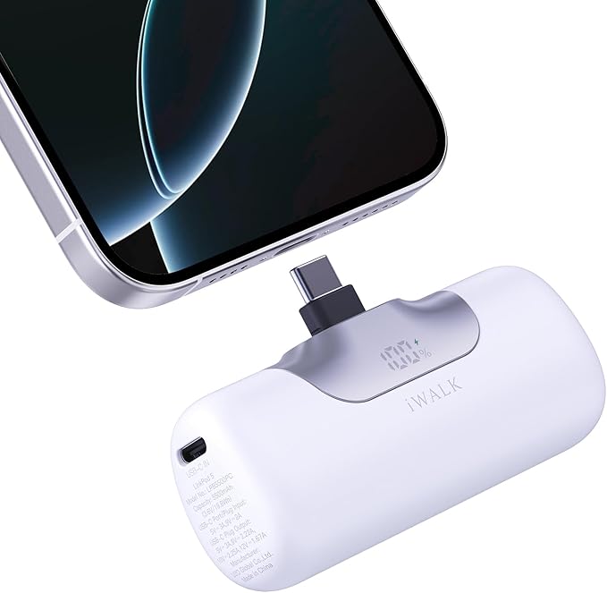 iWALK モバイルバッテリー 5500mAh 22.5W 急速充電 直挿し コネクター