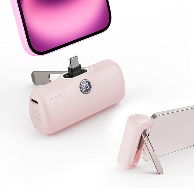 iWALK モバイルバッテリー タイプc スタンド付き【PD 20W急速充電