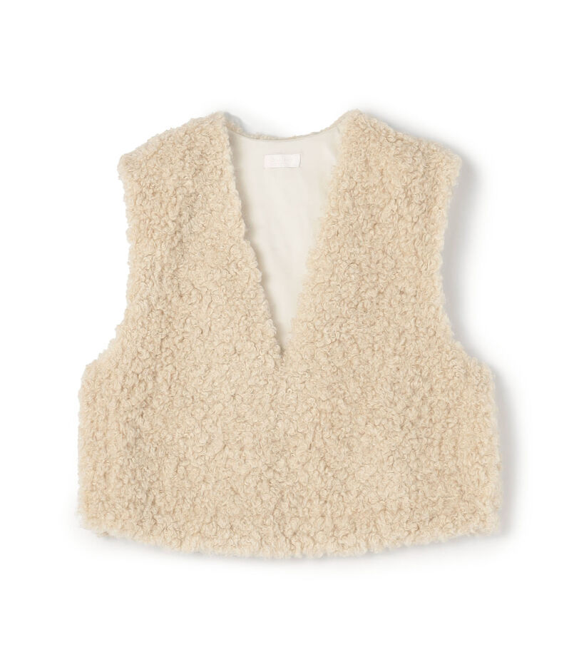 TOMORROWLAND（トゥモローランド） Ballsey ミックスファー Vネック