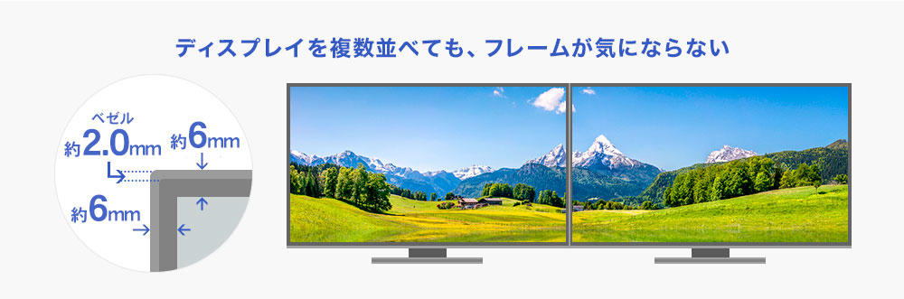 I-O DATA（アイ・オー・データ機器） LCD-A241DB 3辺フレームレス＆広