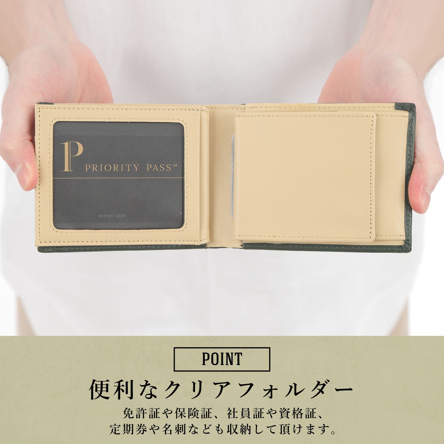 財布 メンズ 二つ折り 本革 ブランド 二つ折...の詳細画像5