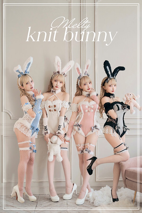 正規品]【あすつく】ニットバニー バニーガール うさぎ ハイレグ