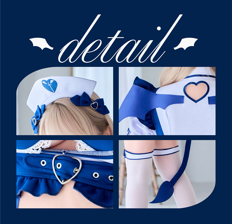 正規品]【あすつく】コスプレ サキュバス ナース ブルー ショーツ ブラ