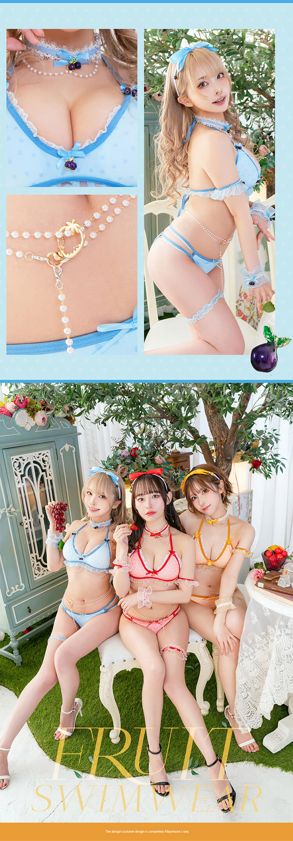 正規品]【あすつく】水着 ビキニ ブルー レッド ピンク オレンジ