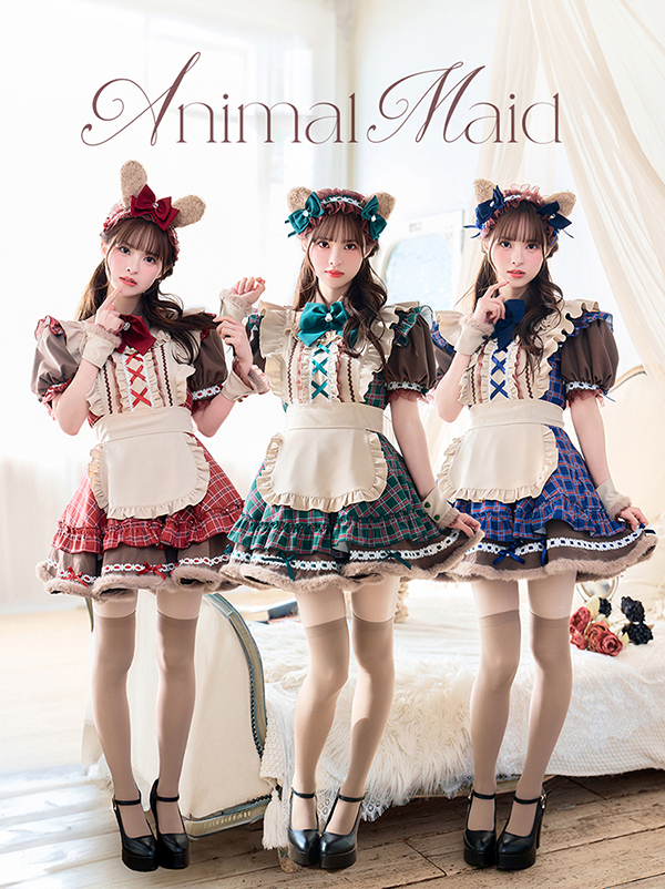 美少女ゲーム クッションカバー・タペストリー 青髪ポニーテール 新品未開封 正規品]【レッドは予約】【藤咲凪着用】メイド アニマル マリー