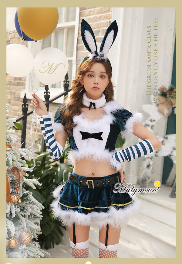 バニー クリスマス【Malymoon/マリームーン】コスチューム　コスプレ Malymoon マリームーン メルトニットバニー クリスマスコスプレ
