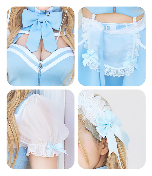 正規品]【あすつく】コスプレ メイド ウエイトレス シスル ピンク