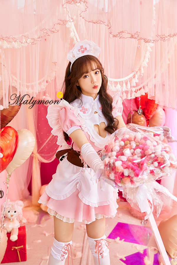 マリームーン　バレンタインナース 正規品]【あすつく】ナース 看護婦 メイド メイド服 バレンタイン