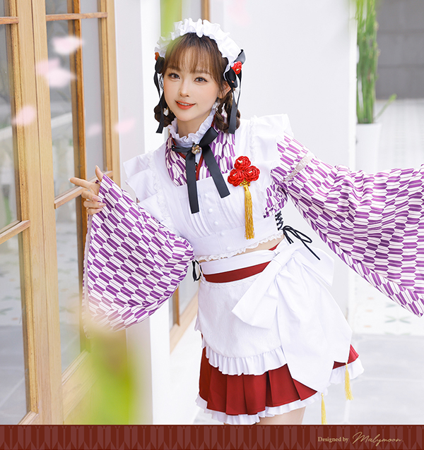 かんぱに ガールズバレンタイン2018 安い はいから和風メイド服 レトロモダンメイド服