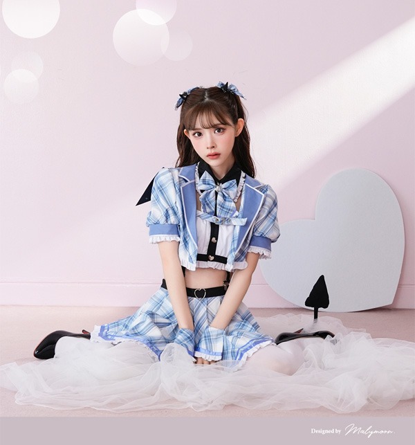 正規品]【ブルーは予約】制服 デビル コスプレ 小悪魔 チェック