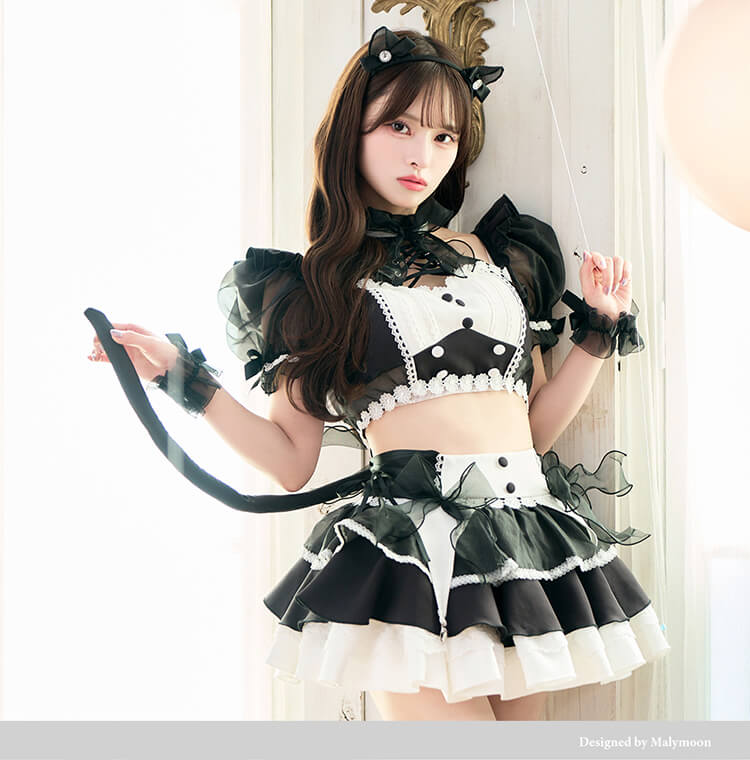 正規品]【あすつく】【藤咲凪着用】コスプレ メイド ウエイトレス