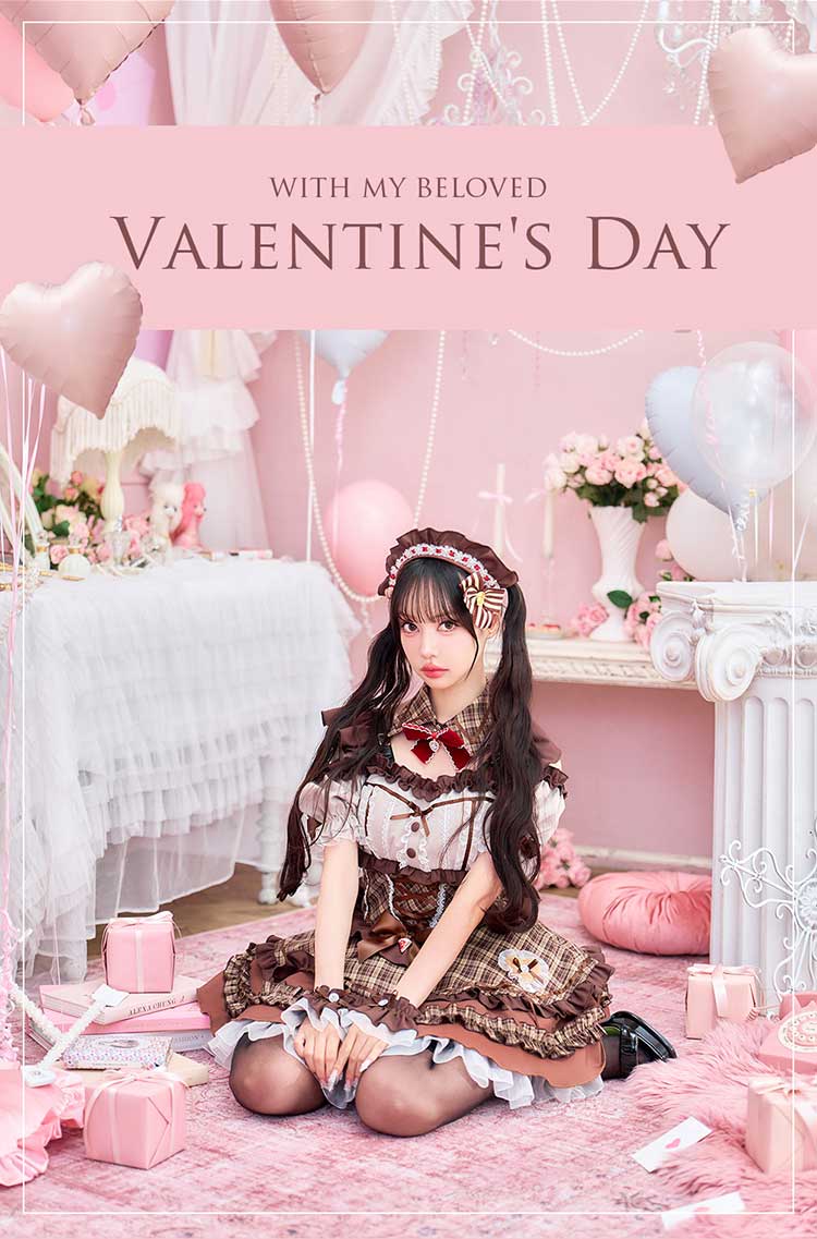 Malymoon チェックメイトドレス　中村里砂 正規品]【あすつく】コスプレ バレンタイン メイド ウエイトレス