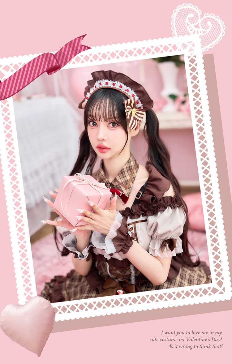 正規品]【あすつく】コスプレ バレンタイン メイド ウエイトレス