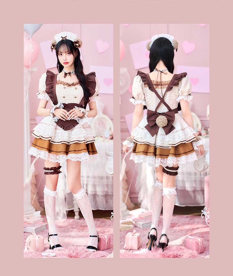 マリームーン　コスプレ　バニー　ブラウン 10点セット】vanityME. × Malymoon クラシカルレースバニー ブラック