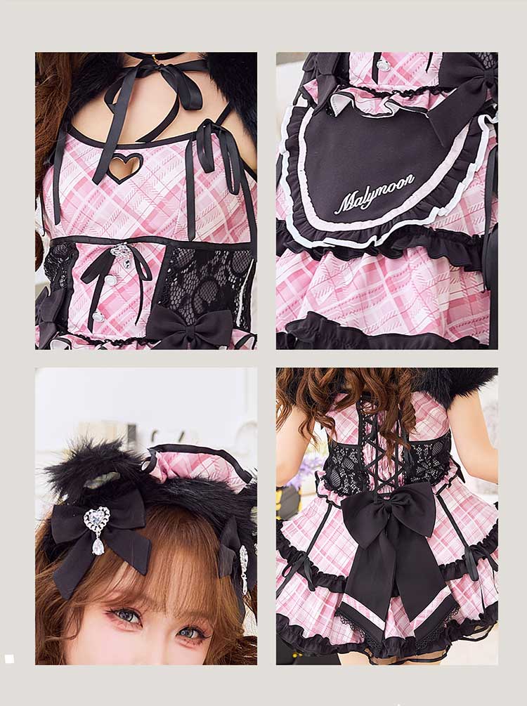 正規品]【あすつく】くま メイド メイド服 コスプレ アニマル ケモ耳
