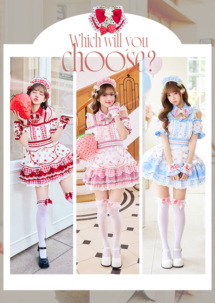 正規品]【一部予約】コスプレ メイド ウエイトレス ピンク レッド