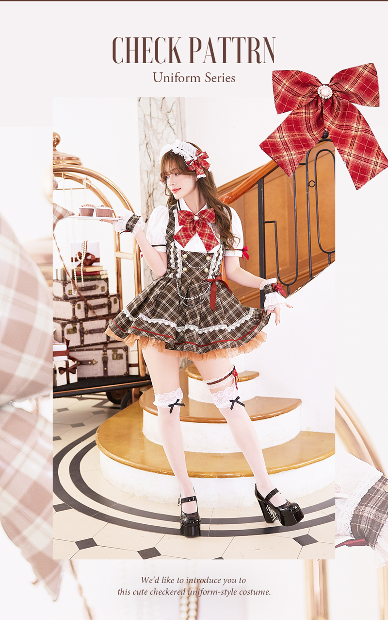 正規品]【予約-10月上旬頃より順次発送予定】チェック 制服 女子高生