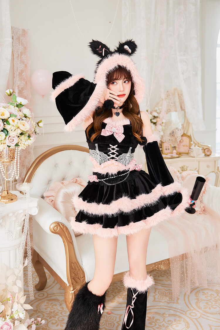 正規品]【ブラックMLサイズは予約】ハロウィン コスプレ アニマル