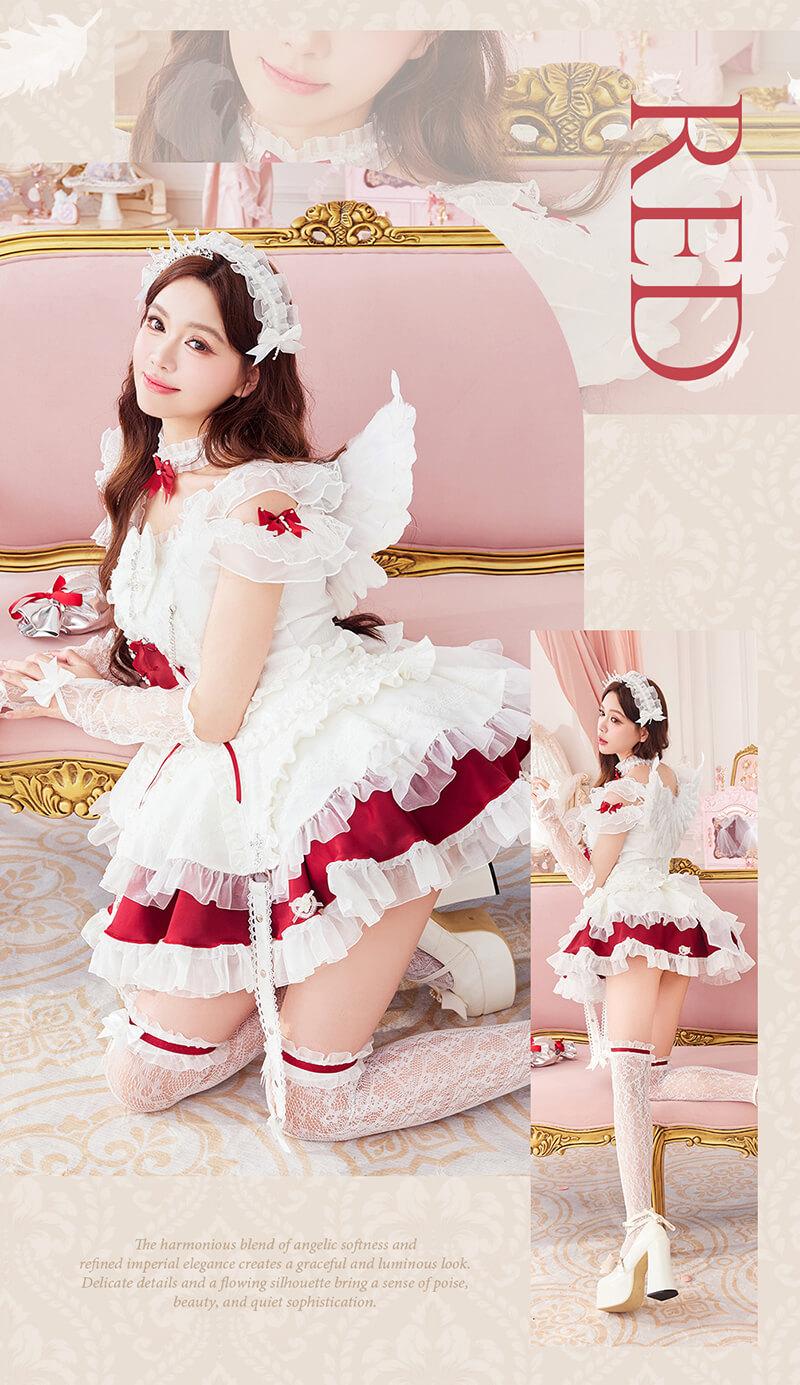 正規品]【あすつく】コスプレ 天使 悪魔 白 黒 羽 赤 マリームーン