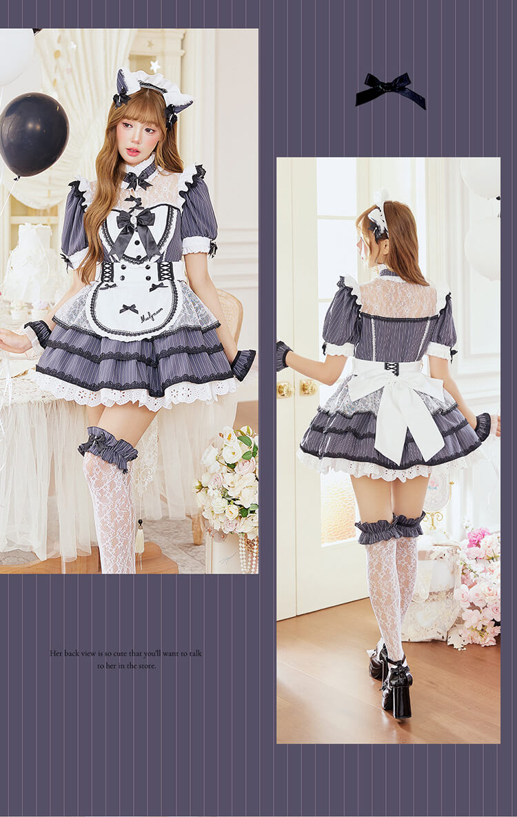 正規品]【あすつく】ハロウィン コスプレ メイド キャット 猫 グレー