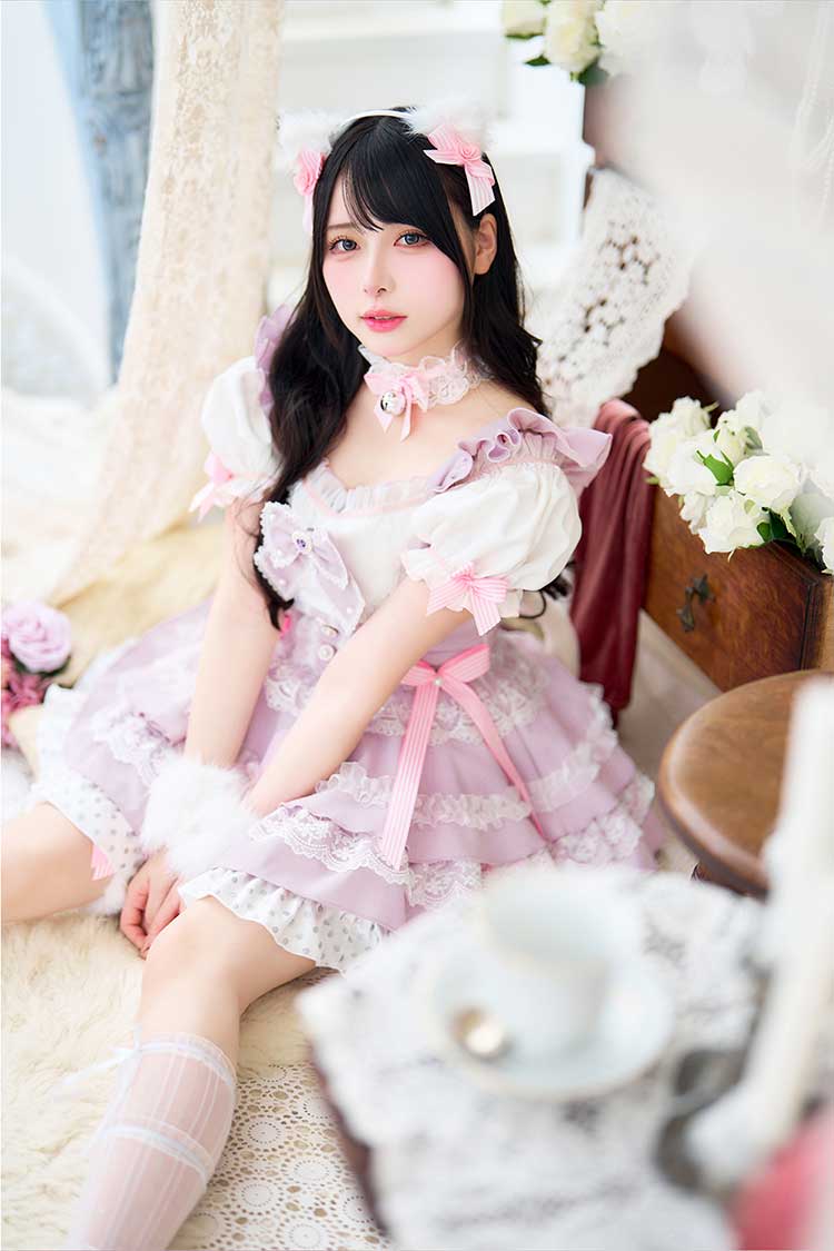 正規品]【一部予約】コスプレ ピンク パープル メイド アニマル コン