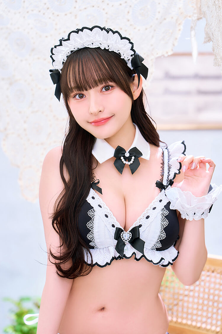 正規品]【あすつく】コスプレ ビキニ リボン ホワイト ブラック フリル
