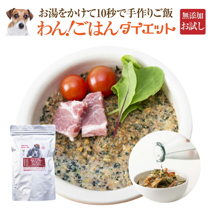 ドッグフード わん ごはん ダイエット 750g 体重管理 肥満な犬の手作りご飯 通常便 送料無料 犬のご飯とケーキのドッグダイナー 通販 Yahoo ショッピング