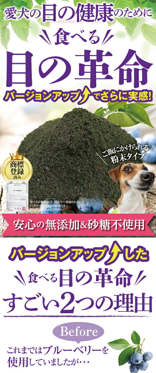 犬 猫用 目のケア サプリ 旧名 食べる 目薬 革命 新名 食べる目の革命 100g 無添加 ブルーベリー 配合 粉末 メール便 送料無料 100g 犬のご飯とケーキのドッグダイナー 通販 Yahoo ショッピング