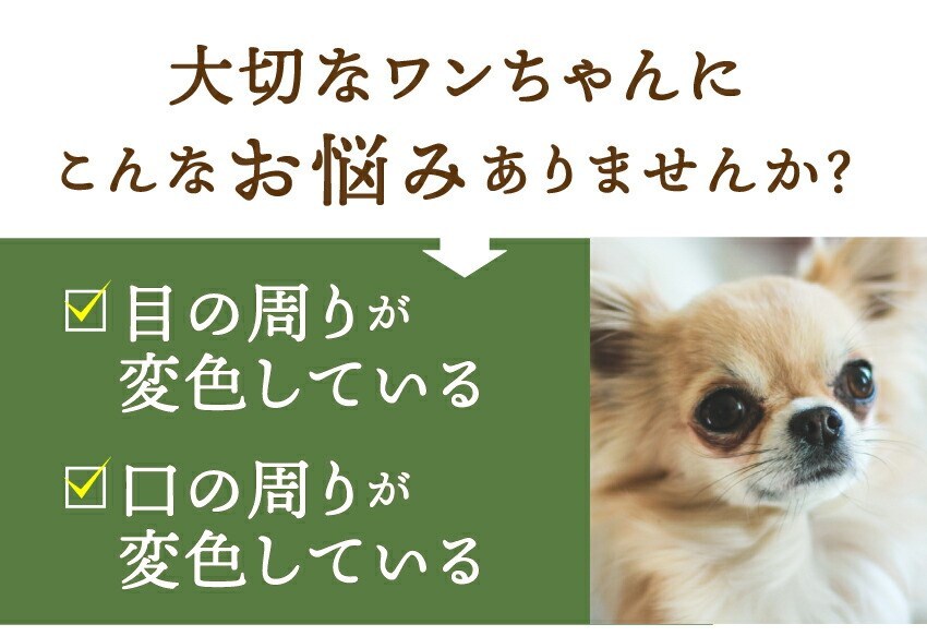 犬・猫用　涙やけ よだれ焼け 無添加 サプリメント