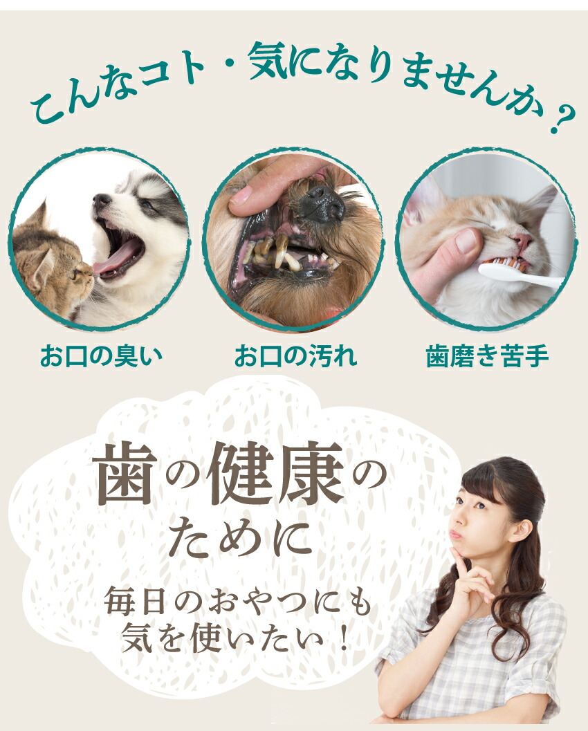 犬・猫・ペットの口臭・息が臭い、歯磨き・歯石に無添加のおやつ 歯磨きジャーキー 魚のおやつ・歯周病
