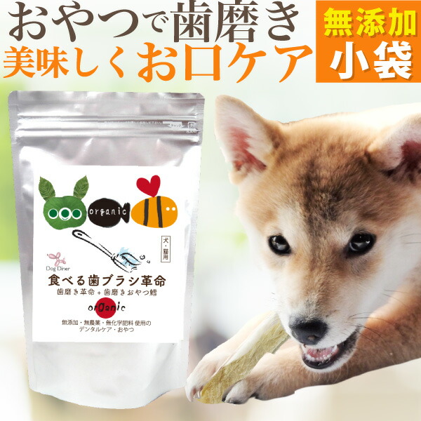 ドッグダイナー 犬用 歯磨きおやつ 食べる歯ブラシ・革命 小袋 国産 無