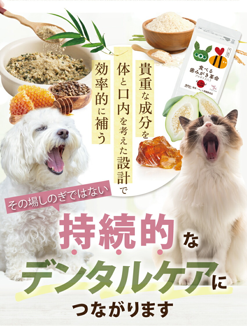 犬・猫・口臭のサプリ