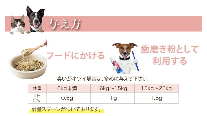 犬・猫・口臭のサプリ