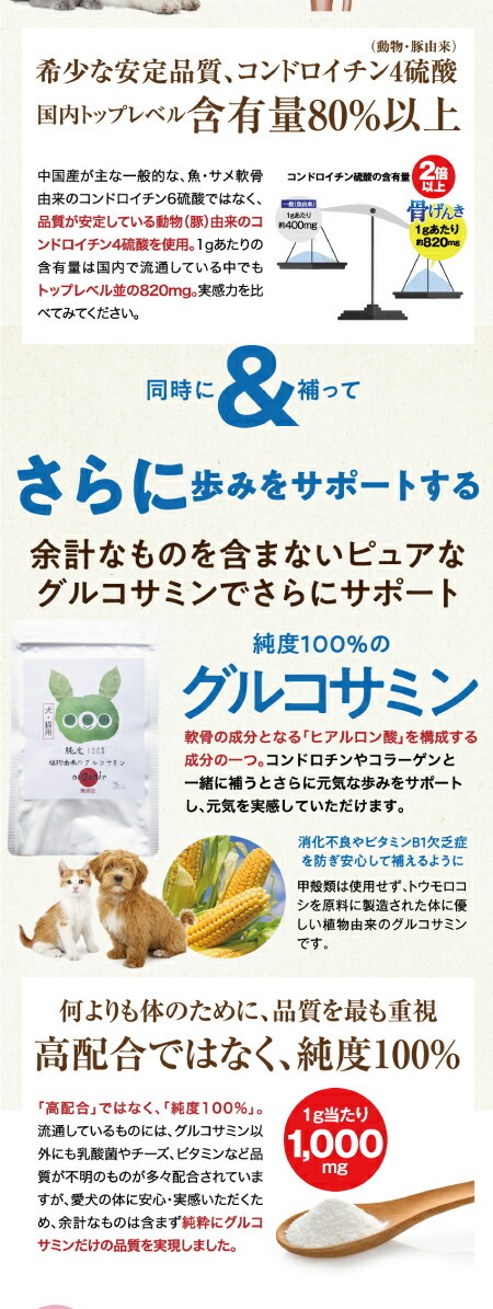 犬の関節、骨・腰・足・脱臼・歩行・後ろ足にサプリとおやつ・無添加