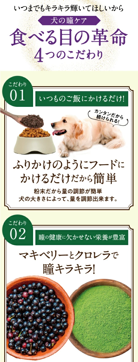 新・獣医推奨】犬 猫用 目のケア サプリ(旧名 食べる 目薬 革命 新名