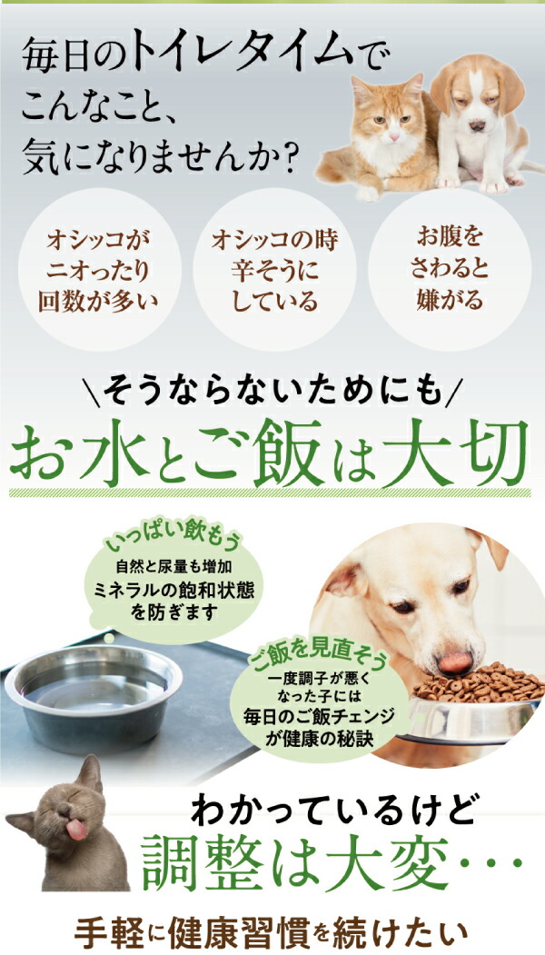 犬・猫の尿路結石・結石をサポート 無添加　サプリ