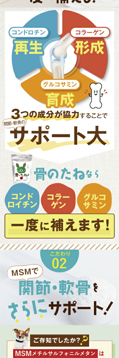 犬・猫・グルコサミン・骨・関節・腰・足・脱臼・コンドロイチン・サプリ・サプリメント